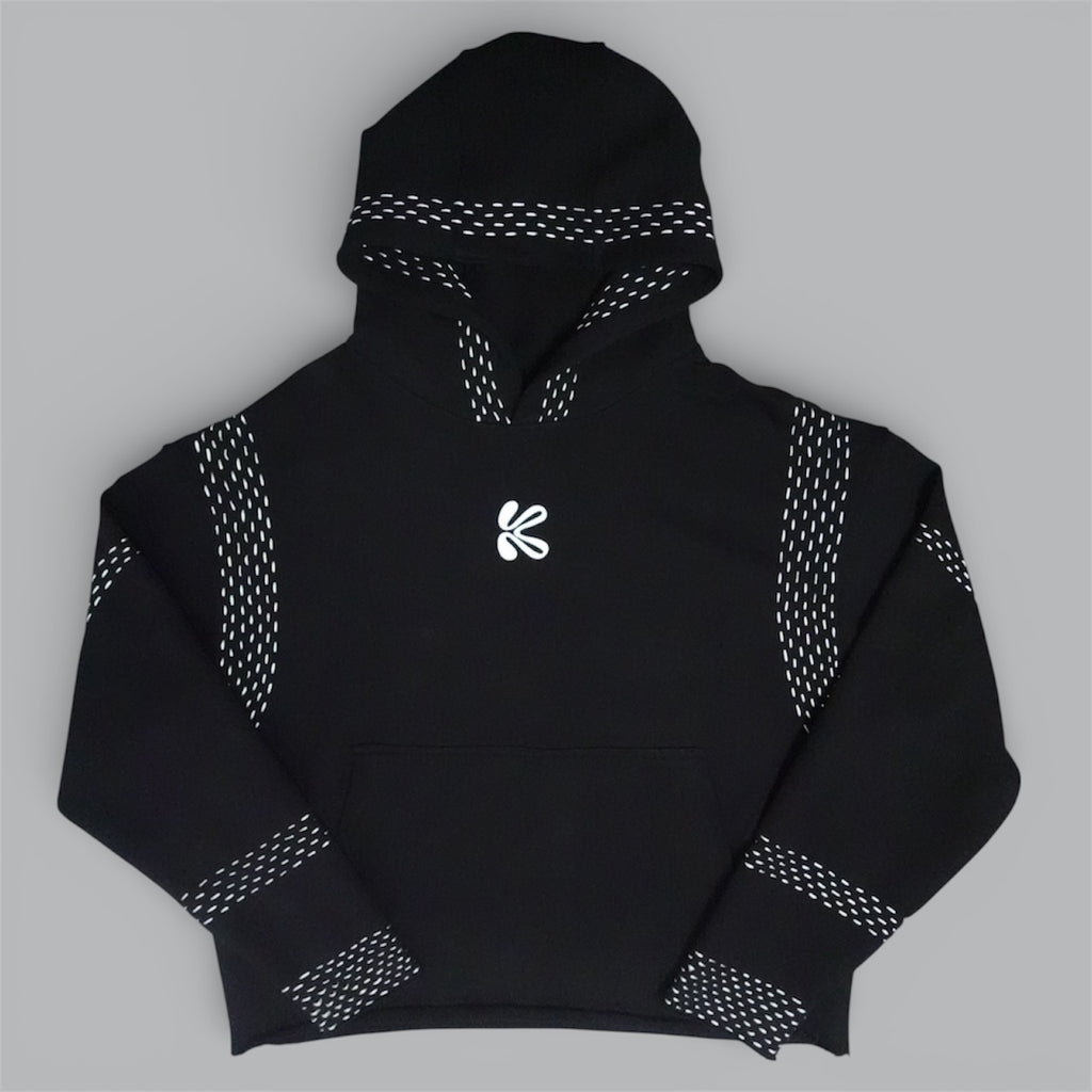 Mongolian wrestling hoodie(boro sashiko)